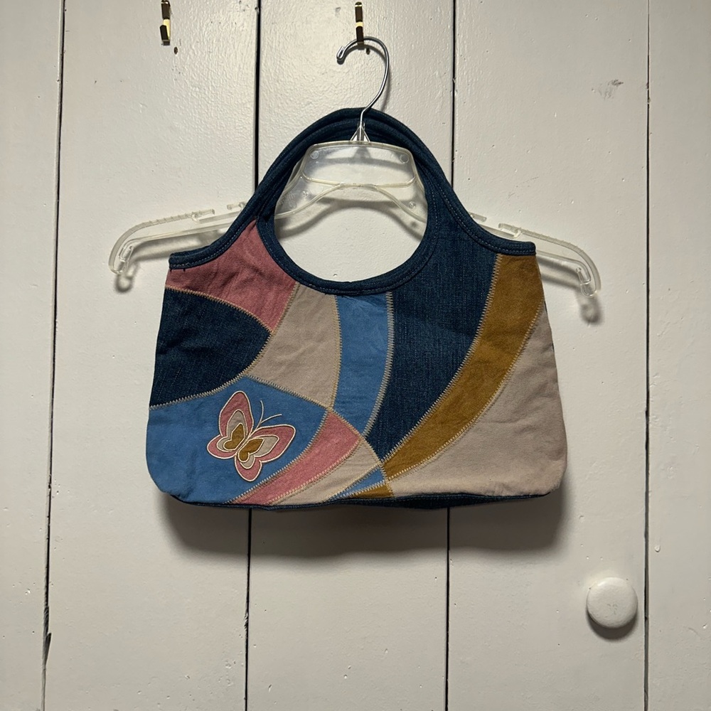 Y2K Patchwork Denim Handbag